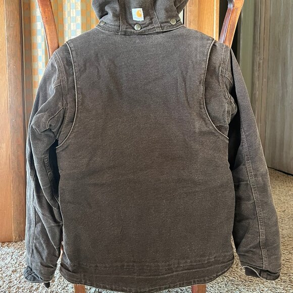 Carhartt Full Swing Jacket Women's XS Brown Cotton Stretch Full Zip - Picture 2 of 7